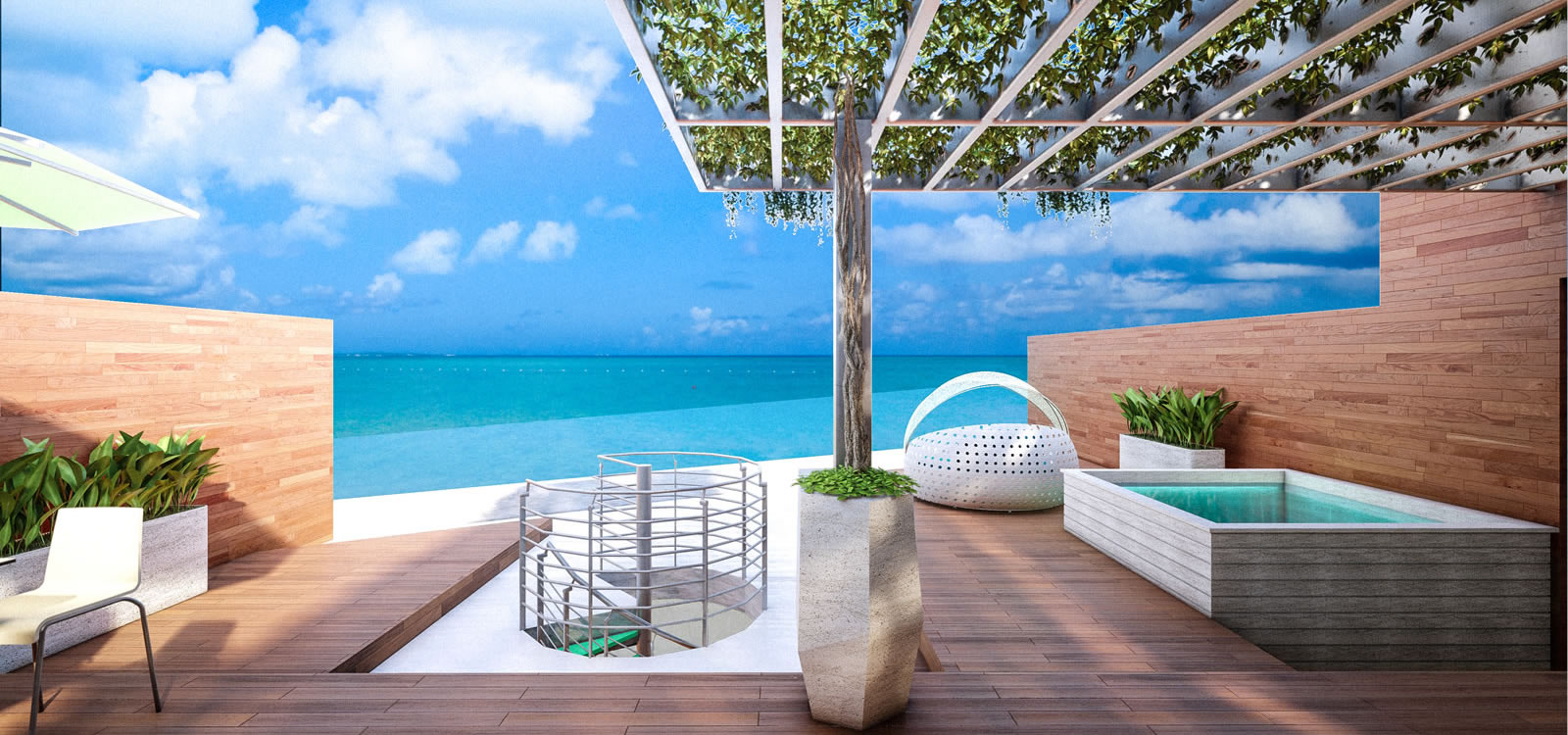 1 Bedroom Penthouse Lofts at Andaz Turks & Caicos Residences at Grace ...